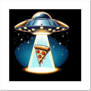 Funny Pizza Ufo, Pizza Lover Posters and Art